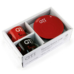 VW GTI Espresso Cup 2ER set 100ml in gift box - the Legend Red/Black