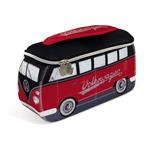 VW T1 Bus 3D Universal Neoprene Bag , 30x14x12 cm  RED/BLACK