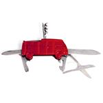 VW T1 BUS 3D POCKET KNIFE IN GIFT TIN - RED